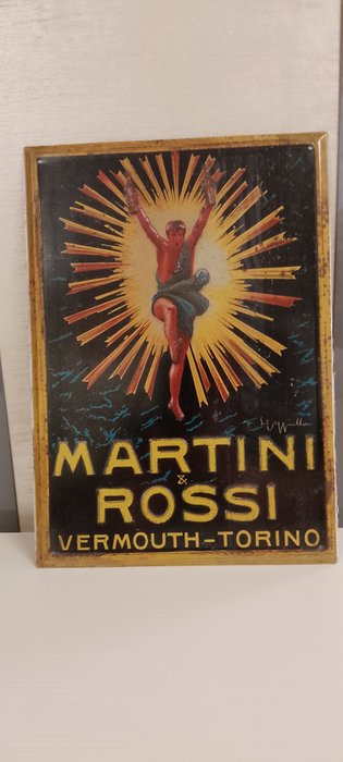 Martini Rossi Leonetto Cappiello - Werbeschild - Aluminium