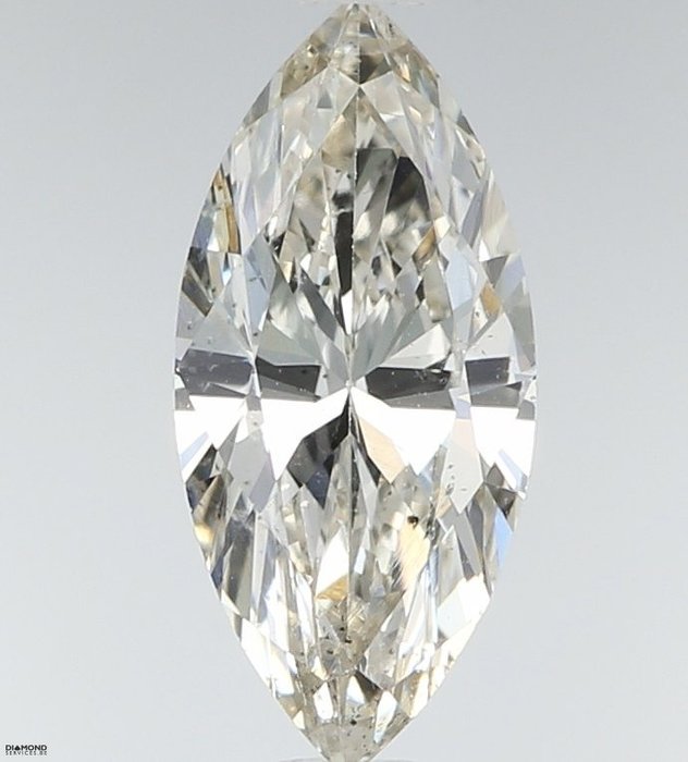 1 pcs 钻石 - 0.73 ct - 榄尖形 - K - SI2 微内含二级