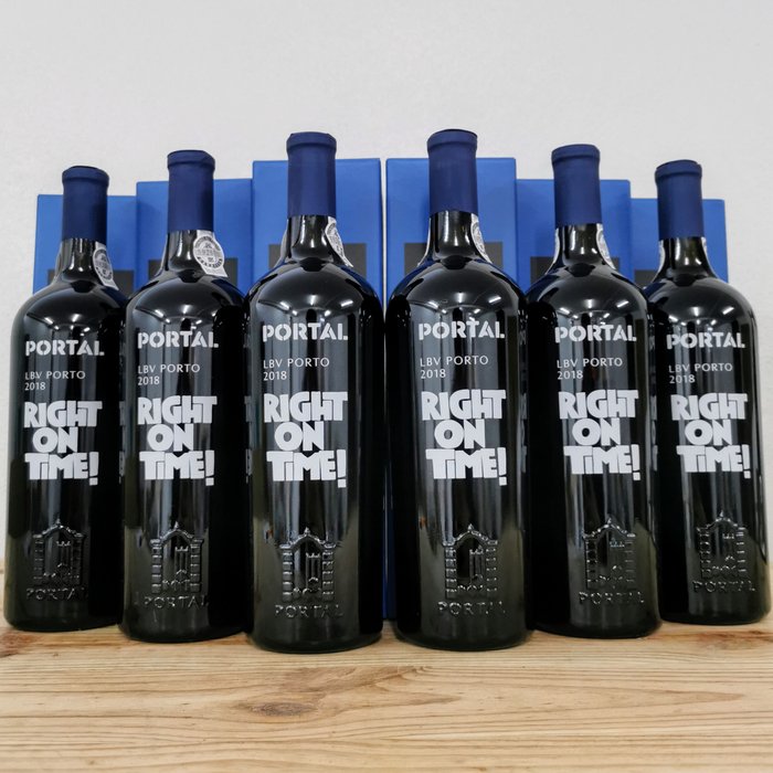 2018 Quinta do Portal, Right On Time! - Douro Late Bottled Vintage Port - 6 Flaschen (0,75 l)