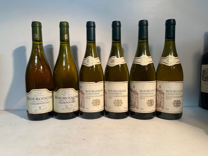 2002 x @ Jean Demont Bourgogne Chardonnay & 2014 x 4 Pierre Vincent Bourgogne Chardonnay - Borgonha - 6 Garrafas (0,75 L)