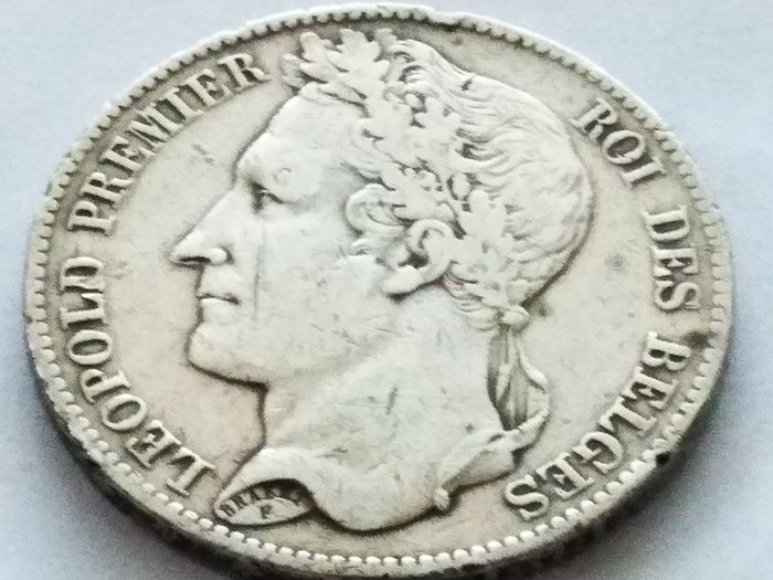 Bélgica. Leopold I (1831-1865). 5 Francs 1849  (Sin Precio de Reserva)