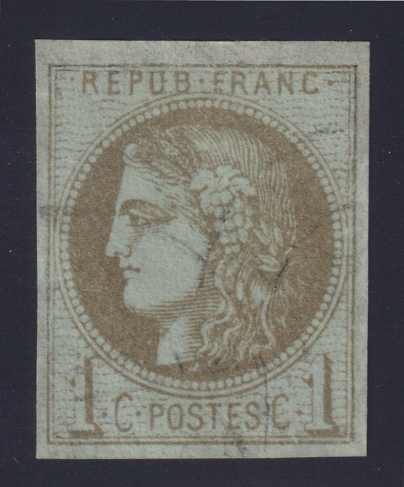 法國 1870 - 波爾多版，第 39C 號已註銷。美麗的 - Yvert