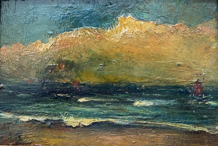 Isidore (Door) Boerewaard (1893-1972) - zicht op de zee