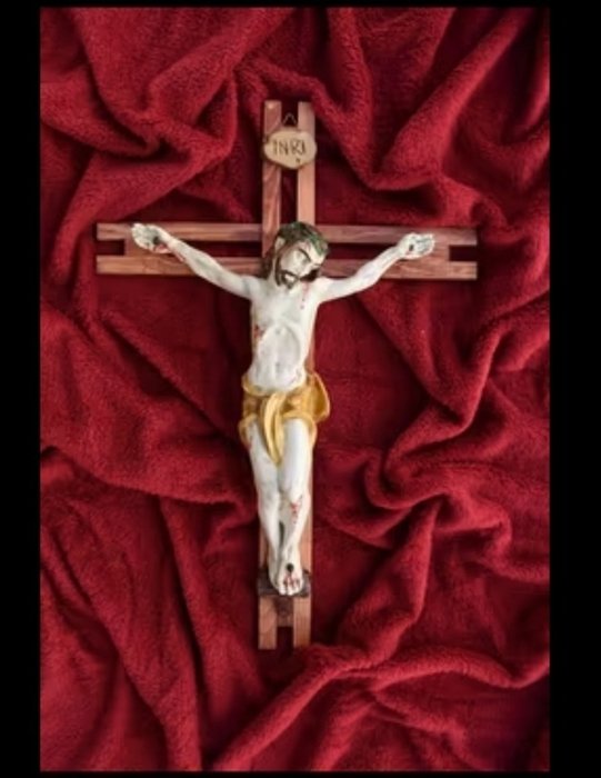 基督教物品 - 陶瓷石膏和雪花石膏中的十字架 - 雪花石膏 - 2000-2010