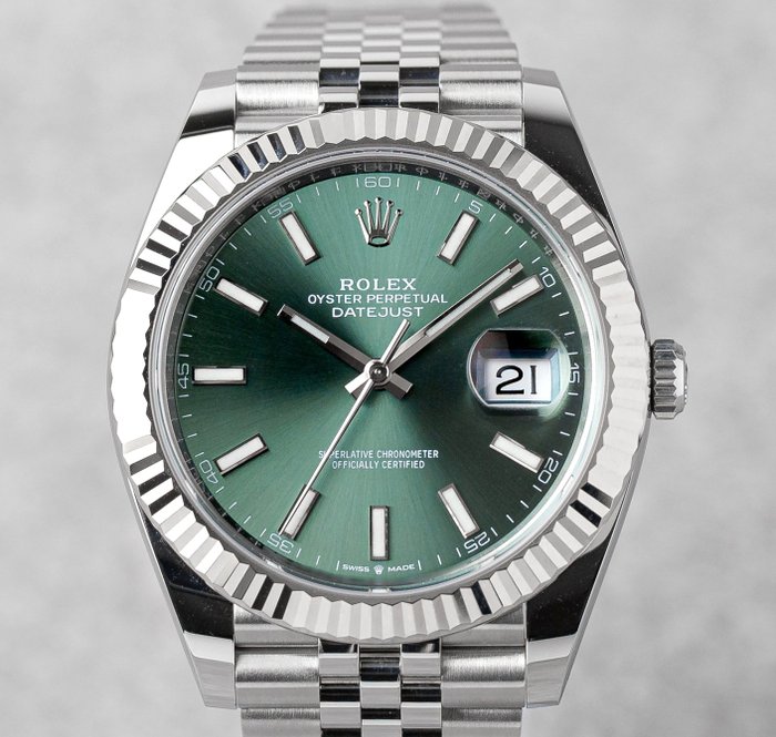 Rolex - Datejust 41 'Green Mint Dial' - 126334 - 男士 - 2022年