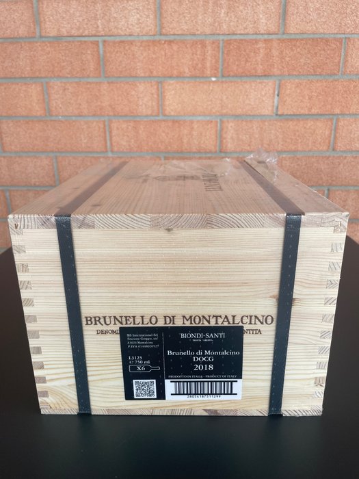 2018 Biondi Santi, Tenuta Greppo Annata - Brunello di Montalcino - 6 Flessen (0.75 liter)
