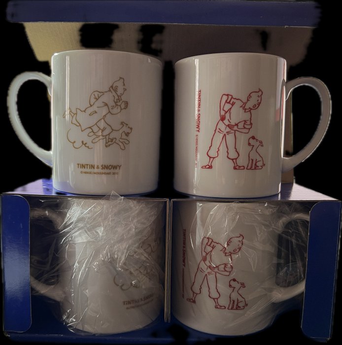 Tintin - Ensemble de 4 mugs - Marché japonais - 4 Porcelæn