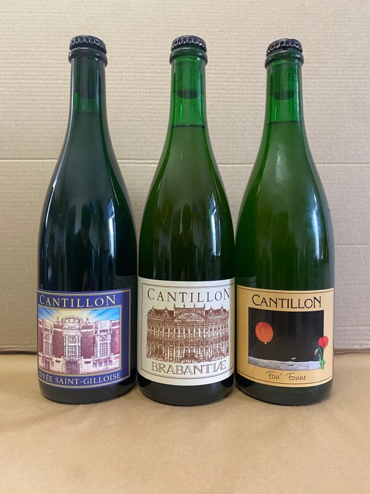 Cantillon - Brabantiae, Fou Foune, Saint-Gilloise - 75 cl -   3 botellas 