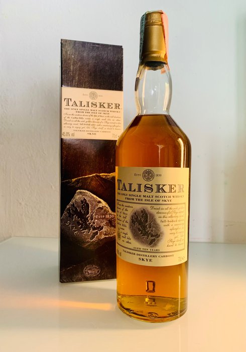 Talisker 10 years old - Stone Label - Original bottling  - b. Ende der 1990er Jahre, Anfang der 2000er Jahre - 700 ml