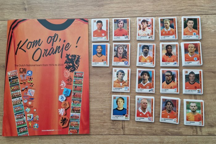 Variant Panini - Kom op Oranje! - Johan Cruijff/Marco van Basten - Empty album + complete loose sticker set