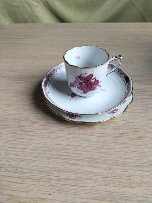 Herend - Cup and saucer (3) - Apponyi - Porcelain