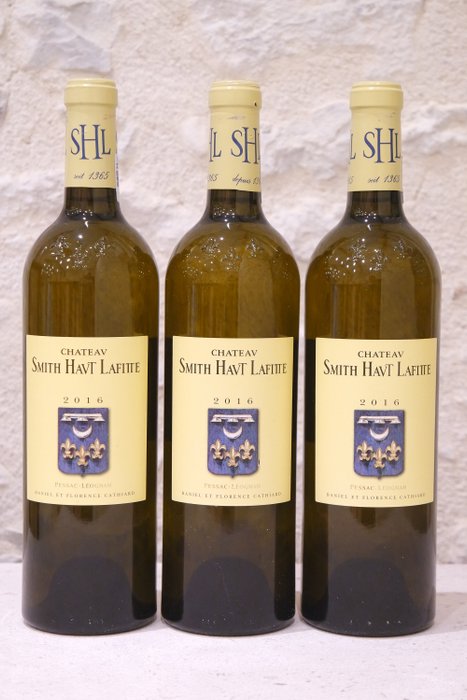 2016 Château Smith Haut Lafitte - Pessac-Léognan - 3 Flasker  (0,75 l)