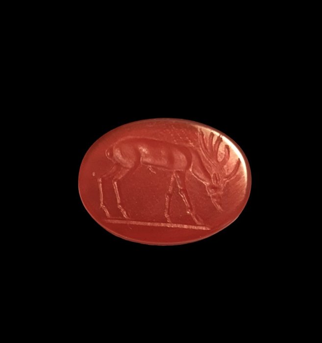 Roma antica Corniola Intaglio - 20 mm  (Senza Prezzo di Riserva)