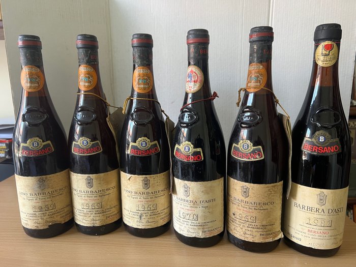 1969 x4 Barbaresco & 1970, 1971 Barbera d'Asti, Bersano - Piemont - 6 Bottles (0.75L)