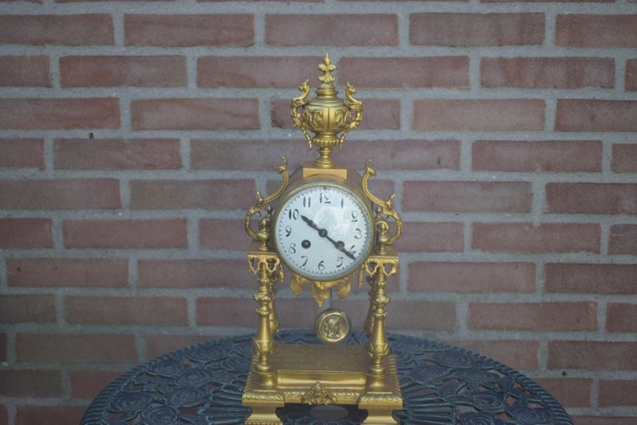 门廊时钟 - 帝国 - 镀金青铜 - 1850-1900