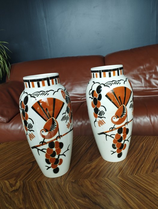 Keller & Guérin Luneville - 花瓶 (2)  - 陶瓷