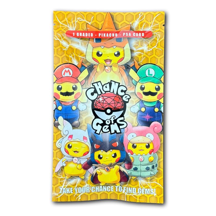 Pokémon - Chance Of Gems - Mystery Pikachu PSA Graded Card Pack - Pokémon