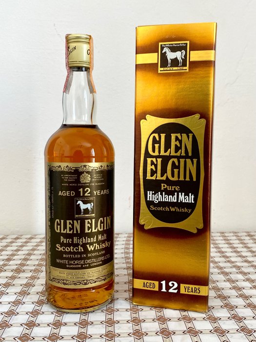 Glen Elgin 12 years old - Original bottling  - b. Década de 1980 - 75 cl 