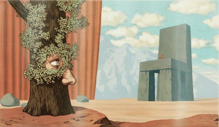 René Magritte (after) - Les Claires-Voies d'un Jeune Regard Embaument la Fête d'un Vieil Arbre...
