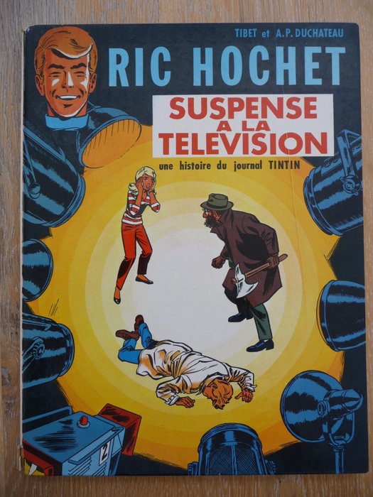 Ric Hochet T7 - Suspense à la télévision - C - 1 Album - Prima edizione - 1968