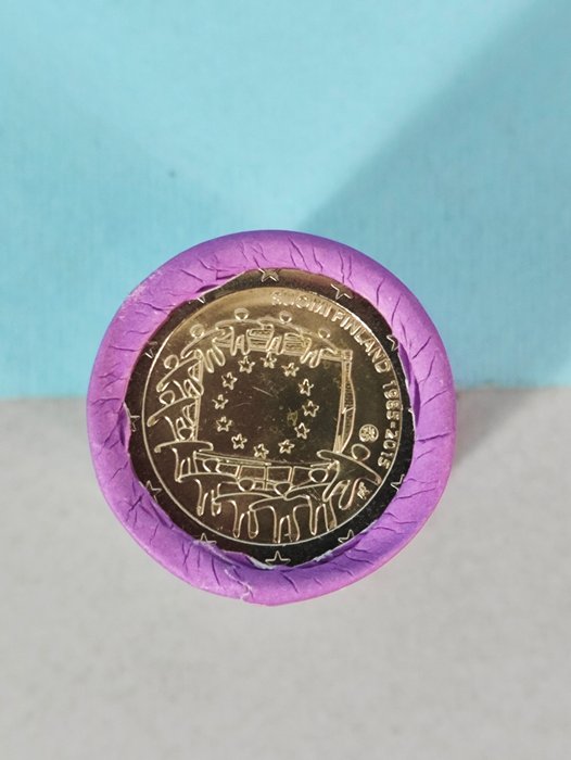 芬蘭. 2 Euro 2015 "Bandiera UE" (25 monete in rotolino)  (沒有保留價)