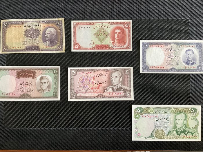 Irán. - 6 Billets - Various Dates