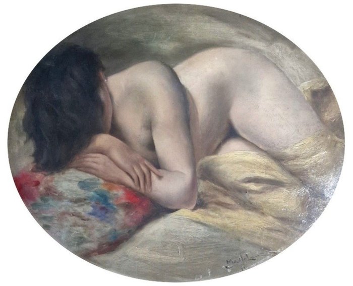 Bruto Mazzolani (1880-1949) - Nudo di donna