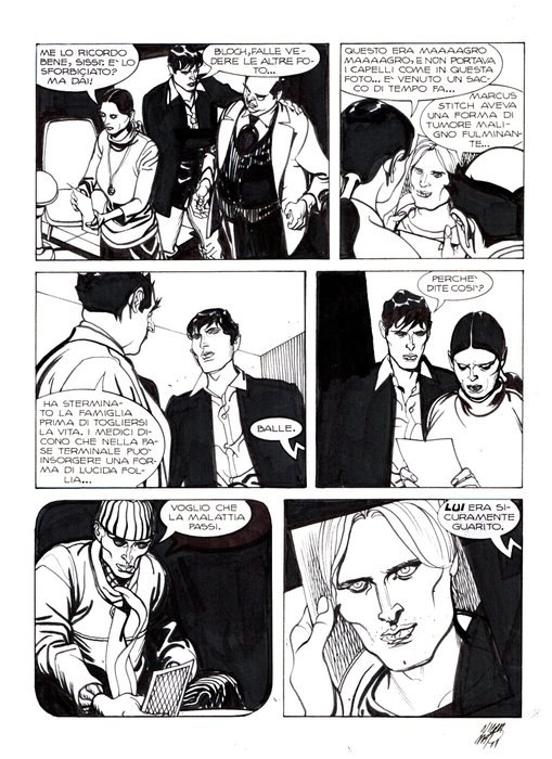 Mari, Nicola - 1 Original page - Dylan Dog #234 - "l'ultimo arcano" - 2006
