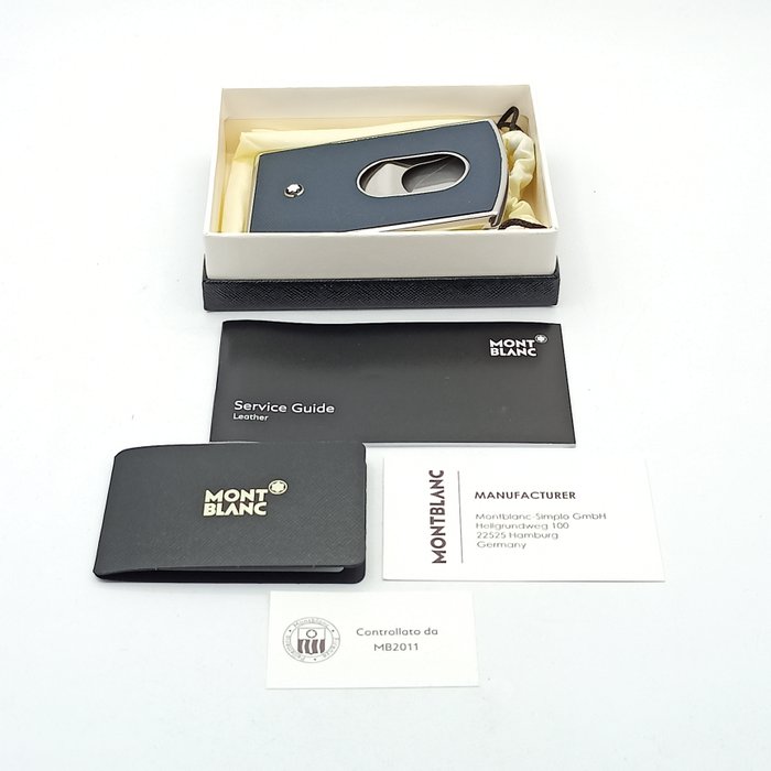 Montblanc - Sartorial - BCH Hardshell Blue Business Card Holder - Πορτοφόλι καρτών