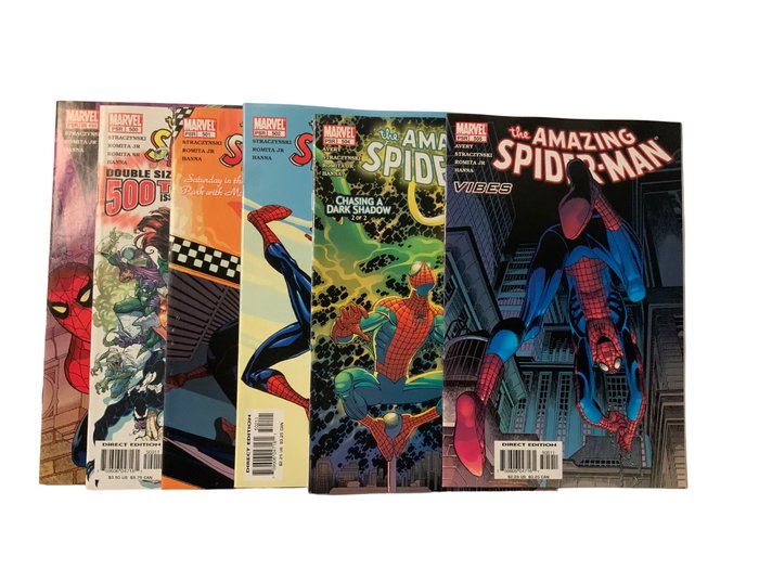 Amazing Spider-Man (1999 Series) # 499, 500, 501, 502, 504 & 505 - Very High Grade! # 500 J Scott Campbell Cover! - 6 Comic - Primeira edição - 2003/2004