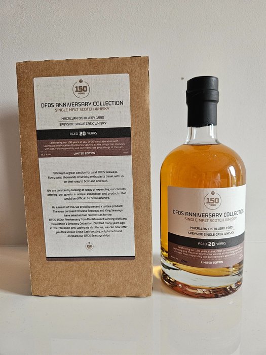 Macallan 1990 20 years old - DFDS Anniversary Collection cask no. 1750  - 70cl