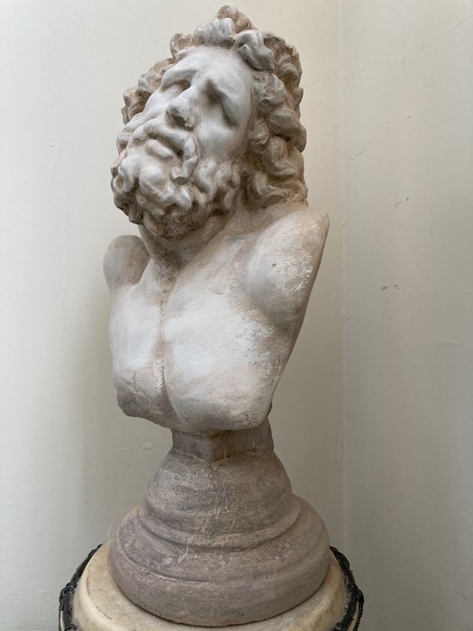 Sculptură, Dorso - Laocoonte - 43 cm - Piatra Cast