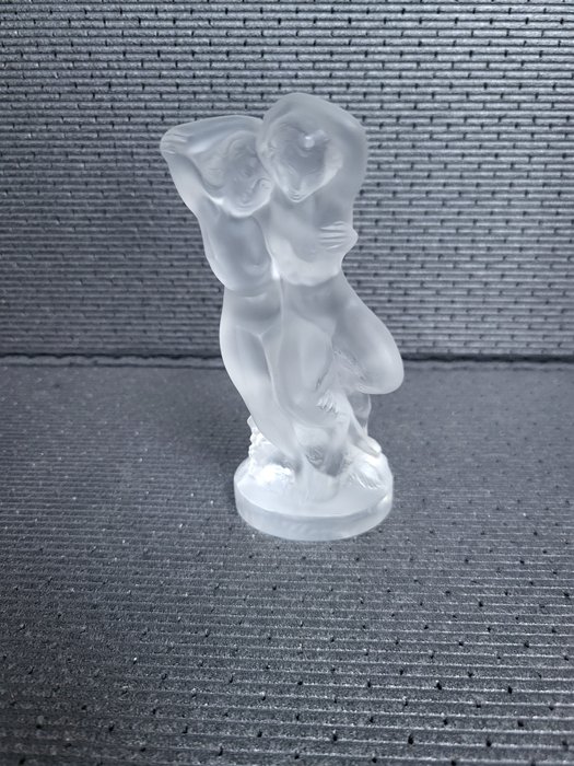 Lalique - 小雕像, Statuette le faune en  Cristal Lalique - 14 cm - 水晶
