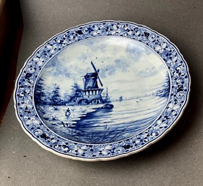 Franz Anton Mehlem - Vægtallerken - Porcelæn