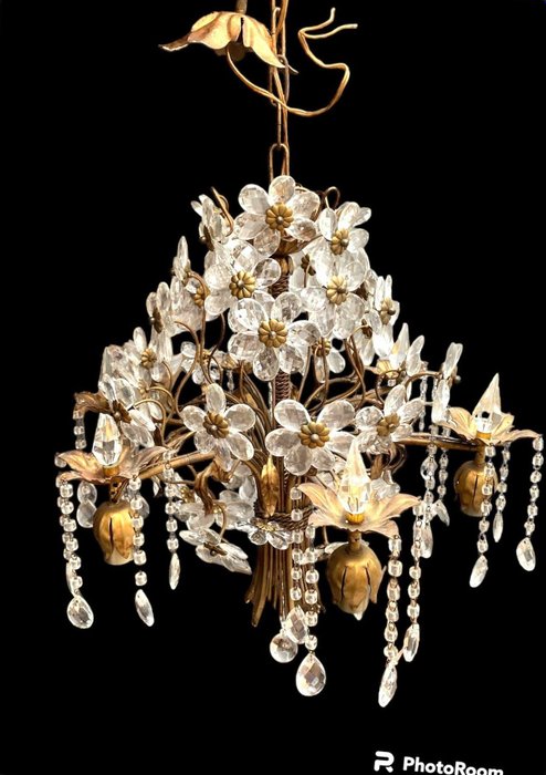 bouquet di Ernest Palme,cristallo Germania - 枝形吊燈 - 水晶