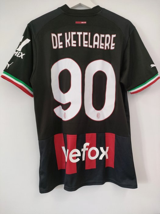 AC Milan - 意大利足球联盟 - De Ketelaere - 2022 - 足球衫