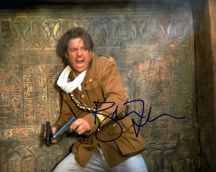 Brendan Fraser (Oscar Winner) - Authentic Signed Photo from "The Mummy" (1999) - Autograph with COA