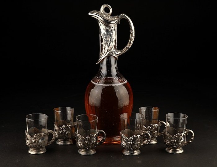 Decanter - Silver-plated