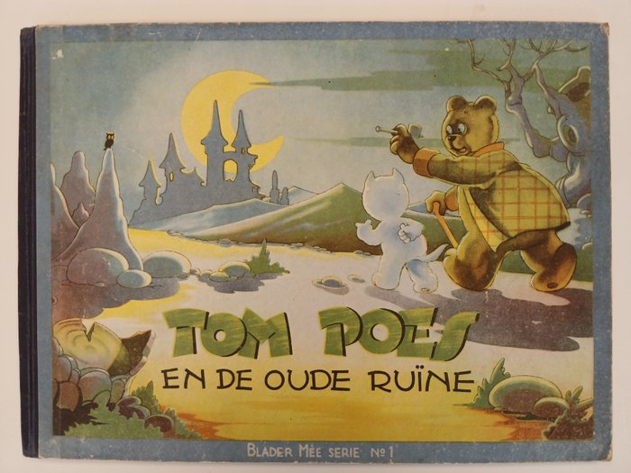 Tom Poes Blader Mee serie no. 1 - Tom Poes en de oude ruïne - 1 Album - Primera edición - 1945