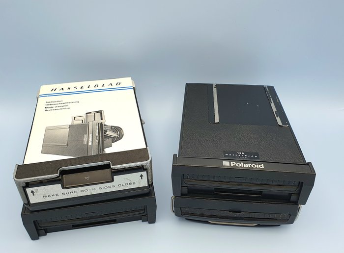 Hasselblad Polaroid Magazines + user manual + box 120 / medium format camera