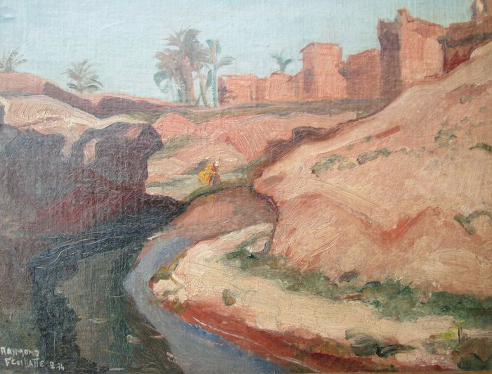 Raymond Feuillatte (1901-1977) - Bled au Maroc
