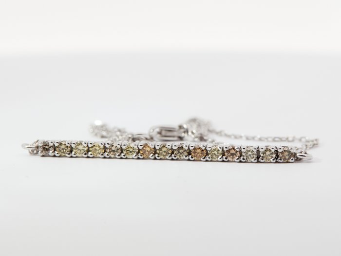 No Reserve Price - Bracelet White gold Diamond  (Natural) 