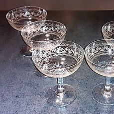 Baccarat, (?) – Champagneglas (6) – Champagne glas – Glas