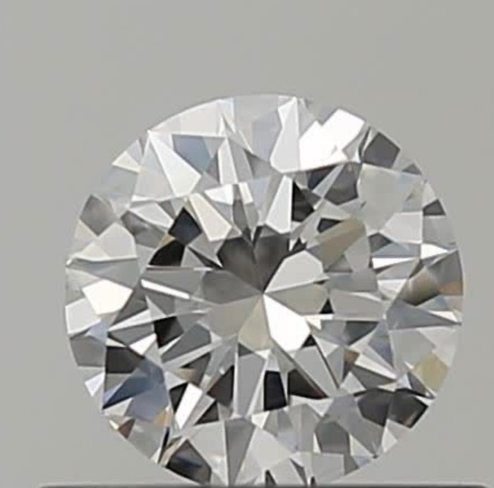 1 pcs Diamant - 0.50 ct - Brillant - E - VVS1, *3EX*