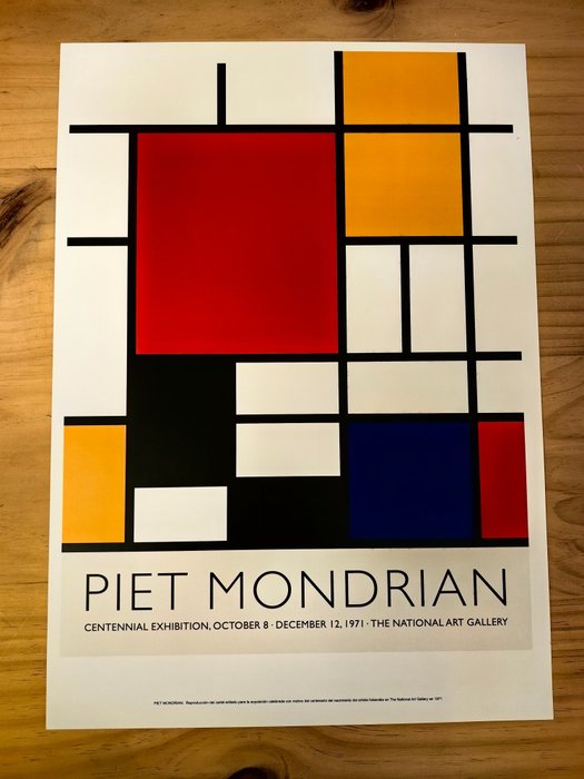 Piet Mondrian - Reprint Centennial Exhibition / The National Art Gallery / London 1971