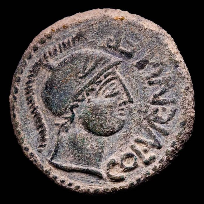 Hispanien, Celsa, Römische Provinz. anonymous. As Celsa mint (Colonia Victrix Ivlia Lepida, actual Velilla del Ebro, Zaragoza).