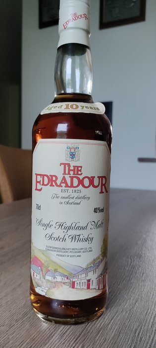 Edradour 10 years old - Original bottling  - b. anii `90 - 70 cl