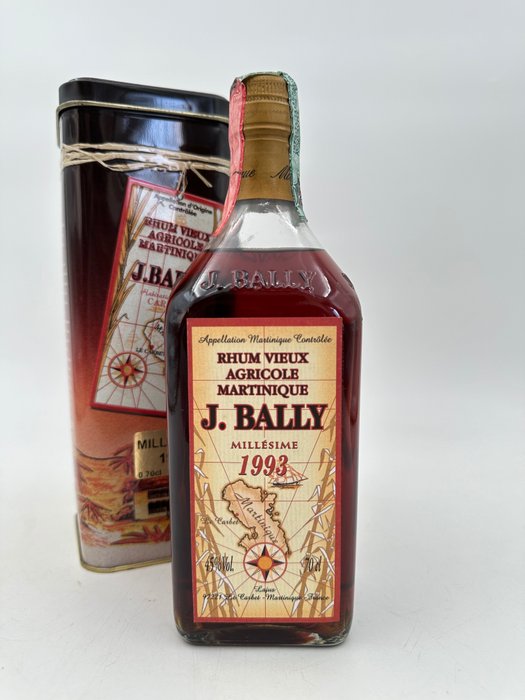 J. Bally 1993 - Rhum Vieux Agricole Millésime  - b. 2000-tallet - 70cl