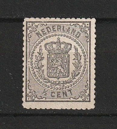 荷蘭 1869 - 樣品 PC78 ½CENT 黑色