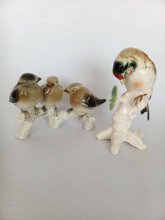 Karl Ens, Volstedt & Lippelsdorf - Figurine - birds (2) - Porcelaine